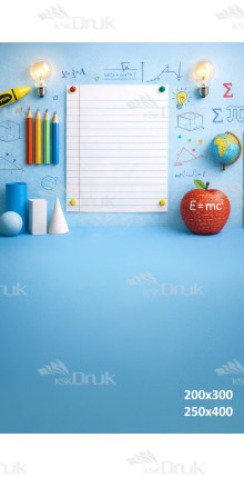 Tło fotograficzne „Matematyczna Inspiracja – Szkolna Tablica” | 3889